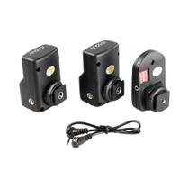 Conjunto De Gatilho De Flash Speedlite Remoto Sem Fio De 16 Canais 1 Transmissor 2 Receptores - Andoer