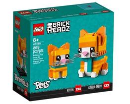 Conjunto de gato malhado LEGO BrickHeadz Ginger 40480