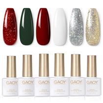 Conjunto de gel de Natal GAOY de esmalte de 6 cores 7,3 ml Conjunto de gel de Natal GAOY de esmalte de 6 cores 7,3 ml