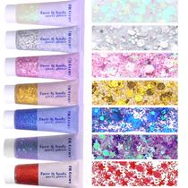 Conjunto de gel Glitter Prehot Face Body 30 ml x 5 cores