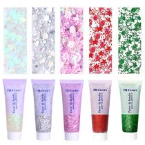 Conjunto de gel Glitter Prehot Face Body 5 cores 30 ml para maquiagem