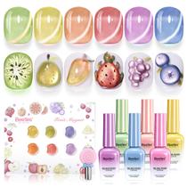 Conjunto de Gel Magnético Beetles Fruit Magnet Cat Eye com 6 Cores Conjunto de Gel Magnético Beetles Fruit Magnet Cat Eye com 6 Cores