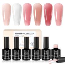 Conjunto de gel para unhas Builder Beetles Rubber Base 6 cores 7,5 ml