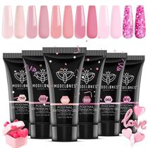Conjunto de gel para unhas Poly Modelones, coleção Pink Confetti Conjunto de gel para unhas Poly Modelones, coleção Pink Confetti