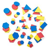 Conjunto de geometria hand2mind para estudantes do Foam Attribute Blocks