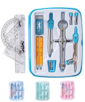 Conjunto de geometria Mr. Pen de 13 peças com caixa de armazenamento inquebrável