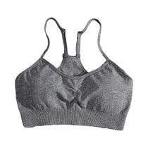 Conjunto De Ginástica Feminino Com Top Halter Push up E Shorts Pêssego Para Verão