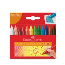 Conjunto de Giz de Cera Jumbo - 12 Cores - Faber-Castell