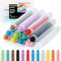 Conjunto de giz Haoyond Dustless para crianças com suporte para 12 unidades