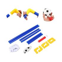 Conjunto De Gol De Futebol Micro Portátil Com Rede, Bomba E Bola Inclusos, Leve Para Treinamento Em