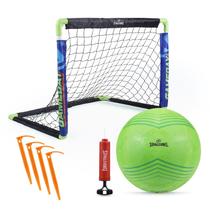 Conjunto de Gol de Futebol Spalding com Rede Dobrável Pop-Up e Bola