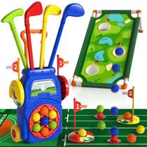 Conjunto de golfe infantil WATUDOU Kids Clubs 7 Balls Mat Board