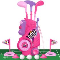 Conjunto de golfe Liberry Toddler com tapete de golfe rosa para crianças de 2 a 5 anos Conjunto de golfe Liberry Toddler com tapete de golfe rosa para crianças de 2 a 5 anos