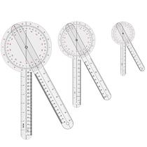Conjunto de goniômetros OIIKI 12 cm, 8 cm, 6 cm 360 graus (3 peças)