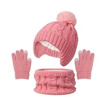 Conjunto De Gorro, Cachecol E Luvas De Inverno Para Crianças, Forro De Fleece, 3 Peças, 3-8 Anos, Conjunto De Gorro, Cachecol E Luvas De Inverno Para Crianças, Forro De Fleece, 3 Peças, 3-8 Anos,