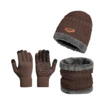 Conjunto De Gorro, Cachecol E Luvas Térmicas À Prova De Vento Para Caminhadas, Ciclismo, Pesca E