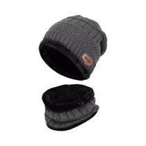 Conjunto De Gorro E Cachecol De Inverno Para Crianças, Gorro De Lã Quente, Balaclava, Chapéu