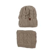 Conjunto De Gorro E Cachecol De Inverno Para Mulheres Com Forro De Fleece Espesso, Proteção Contra O
