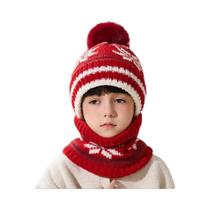 Conjunto De Gorro E Cachecol De Lã Macia Para Meninos E Meninas, Chapéus De Tricô Para Crianças No