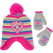 Conjunto de Gorro e Luvas de Inverno Disney Minnie Mouse para Crianças Pequenas