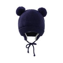 Conjunto De Gorro E Luvas De Inverno Unissex Para Bebês, Gorro De Lã Quente E Proteção Grossa Para