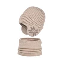 Conjunto De Gorro E Luvas De Lã Quente Para Crianças, 3 Peças, Gorro De Esqui, Para Meninos E