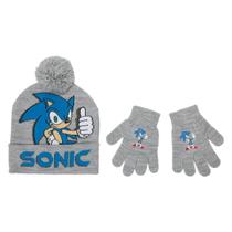 Conjunto de Gorro e Luvas Juvenil Sonic The Hedgehog Bioworld