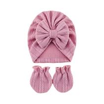 Conjunto De Gorro, Faixa De Cabeça, Luvas E Meias Para Bebês Recém-nascidos, Com Laço Fofo, Gorro Conjunto De Gorro, Faixa De Cabeça, Luvas E Meias Para Bebês Recém-nascidos, Com Laço Fofo, Gorro