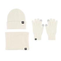 Conjunto De Gorro, Luvas E Cachecol De Inverno Para Homens E Mulheres, Com Forro De Lã Espessa E