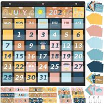 Conjunto de gráficos de bolso com calendário de sala de aula Fulmoon Boho, 119 unidades