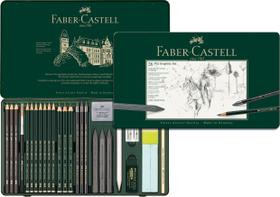 Conjunto de grafite Faber-Castell Pitt de 26 peças com acessórios