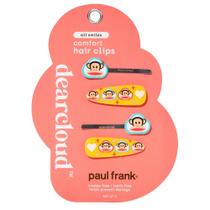 Conjunto de grampos de cabelo Paul Frank Crease-Free 4 para mulheres Conjunto de grampos de cabelo Paul Frank Crease-Free 4 para mulheres