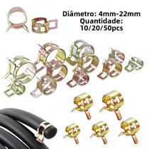 Conjunto De Grampos De Mola 10-50 Peças Para Mangueiras De Combustível, Óleo, Água E Vácuo, Clipes