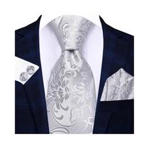 Conjunto de Gravata, Abotoaduras e Lenço Azul Claro Xadrez - Para Homem Elegante