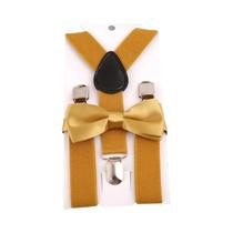 Conjunto De Gravata Borboleta Em Cor Sólida Para Crianças Com Suspensórios Ajustáveis E Clipe Em Y Conjunto De Gravata Borboleta Em Cor Sólida Para Crianças Com Suspensórios Ajustáveis E Clipe Em Y