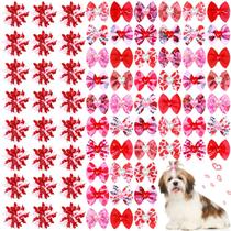 Conjunto de gravata borboleta Weewooday, 70 peças de cabelo de cachorro para férias Conjunto de gravata borboleta Weewooday, 70 peças de cabelo de cachorro para férias