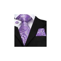 Conjunto de gravata, cachecol e gola Luxury Silk Hi-tie Mod Flowers