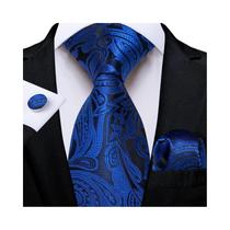 Conjunto De Gravata Floral Paisley Masculina, Lenço, Abotoaduras, Presente Para Festa De Casamento