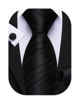 Conjunto de gravatas Barry.Wang Classic Stripe Silk 150cm Conjunto de gravatas Barry.Wang Classic Stripe Silk 150cm