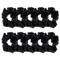 Conjunto de gravatas de cabelo Satin Scrunchies, 10 peças para mulheres, meninas e crianças