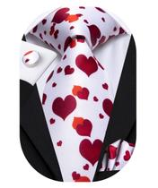 Conjunto de gravatas Hi-Tie Masculino Clássico Paisley com lenço