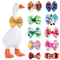 Conjunto de gravatas Mini Porch Goose Bow LUOHECAM 11 peças de mesa de 7 polegadas