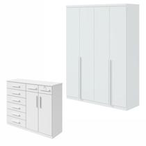 Conjunto de Guarda-roupa Alonzo e Cômoda Toronto