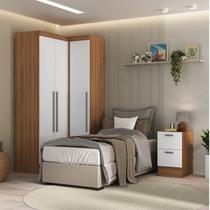 Conjunto de Guarda-roupa Modulado 3 Peças 3 Portas 4 Gavetas Viena Yescasa