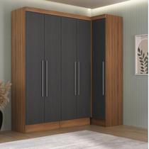 Conjunto de Guarda-roupa Modulado 5 Portas 4 Gavetas 2 Peças Viena Yescasa Conjunto de Guarda-roupa Modulado 5 Portas 4 Gavetas 2 Peças Viena Yescasa