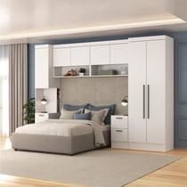 Conjunto de Guarda Roupa Modulado 7 Portas 6 Gavetas 5 Peças Viena Yescasa Branco Conjunto de Guarda Roupa Modulado 7 Portas 6 Gavetas 5 Peças Viena Yescasa Branco