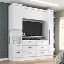 Conjunto de Guarda-roupa Modulado Viena 2 Portas 8 Gavetas 3 Peças Yescasa