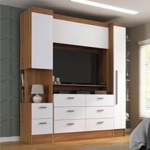 Conjunto de Guarda-roupa Modulado Viena 2 Portas 8 Gavetas 3 Peças Yescasa