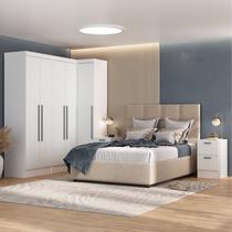 Conjunto de Guarda-roupa Modulado Viena 5 Portas 8 Gavetas 5 Peças Yescasa Conjunto de Guarda-roupa Modulado Viena 5 Portas 8 Gavetas 5 Peças Yescasa