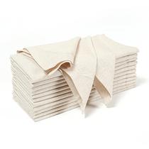Conjunto de guardanapos de jantar Ramanta Home Natural Coth 12 de algodão premium